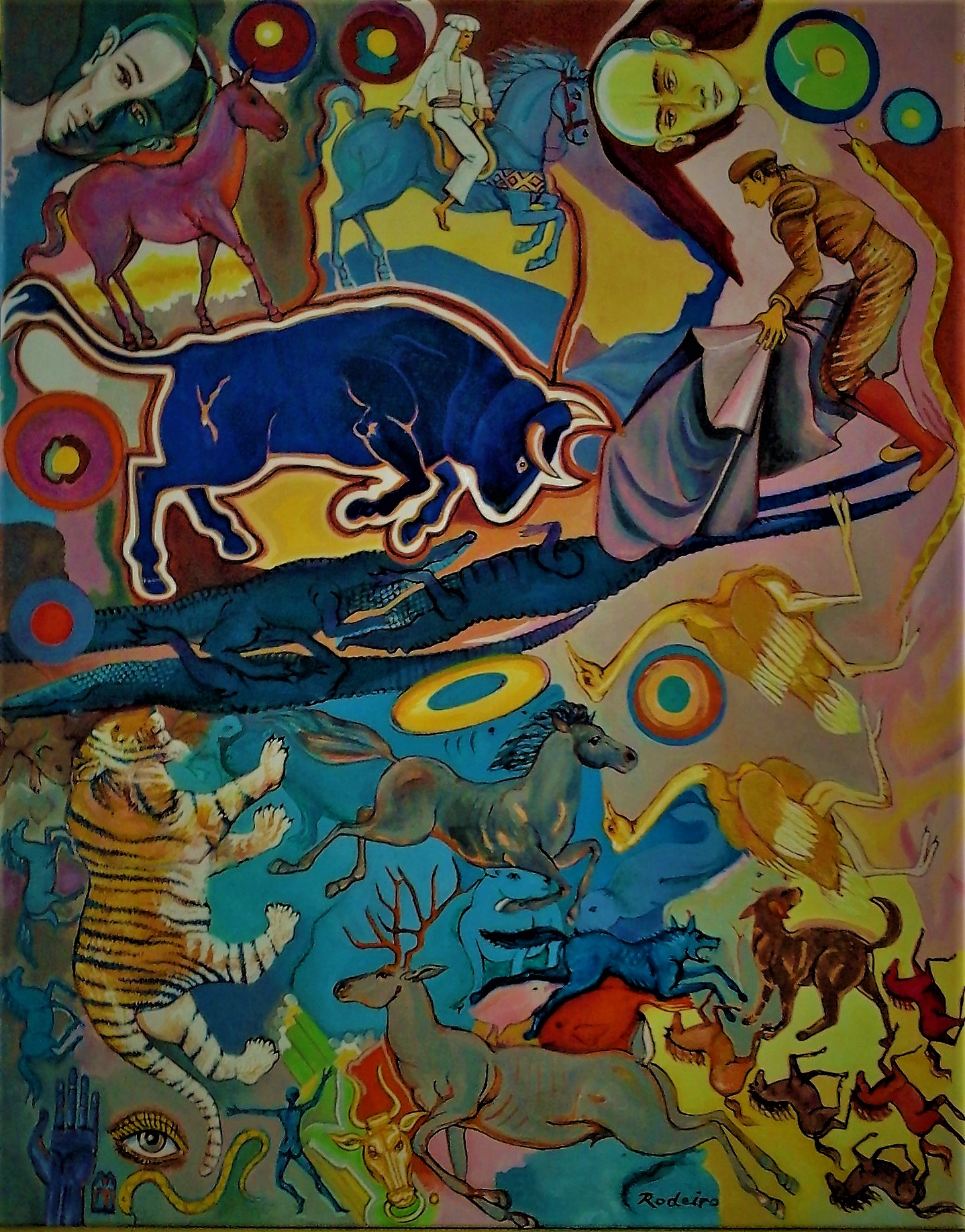 10. José Rodeiro. “At 5 O’clock in the Afternoon,” 21 ½” (W) x 26” (H), Acrylic on canvas, 2017.