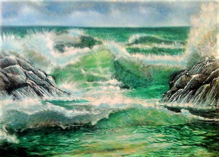 10. Rodeiro's La Costa Brava, Cataluna, Spain, oil, 36 x 42 1970