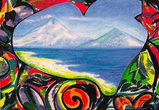 4. Rodeiro Lake Managua (versions 2), oil-on-linen 8 x 12. 1885.