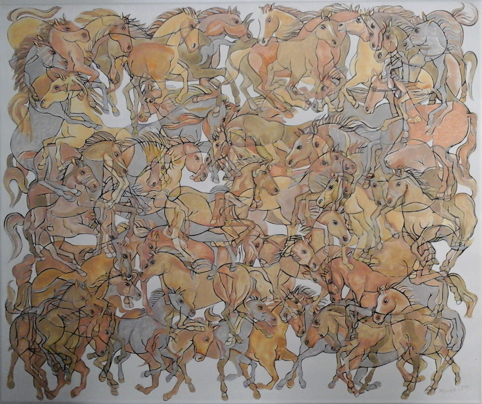 6. Jose Rodeiro A Hundred Horse Ears 2018 acrylic 20 x 24.jpg 1