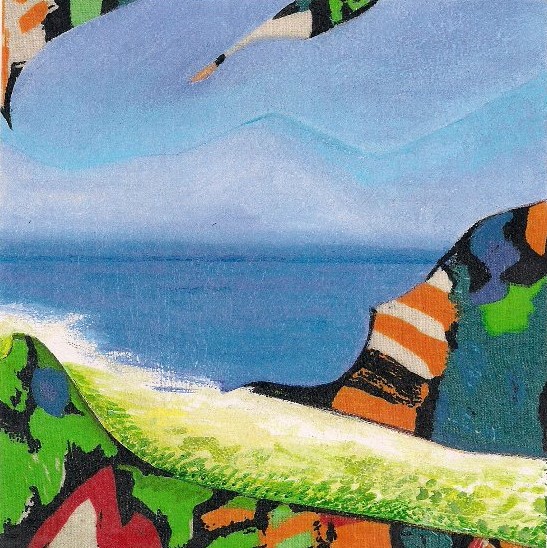 6. Rodeiro Lake Managua (versions 1,) oil-on-linen , 11” x 11,” 1995