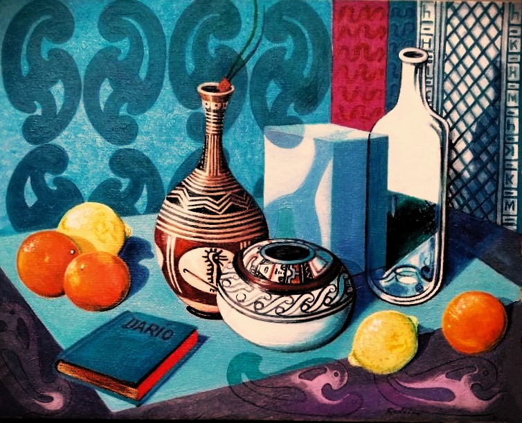 7. Jose Rodeiro. “Ruben Dario AZUL 2.” 27ins. x 31 ins. Oil on canvasboard, 2014. y