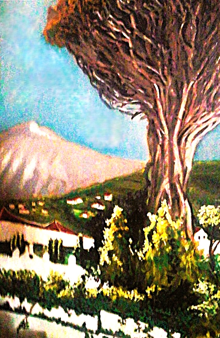 7. Rodeiro's mural of Volcan El Teide,Tenerife, Canary Islands, Spain 8 x 4, 1970