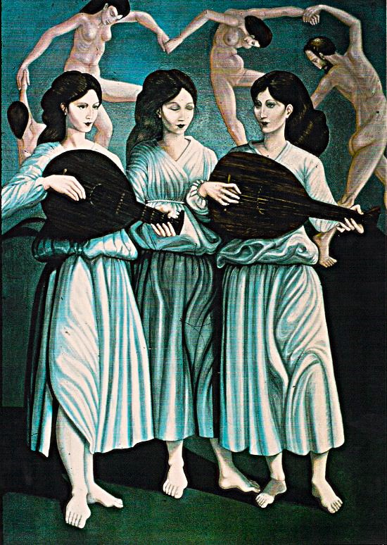 9. José Rodeiro Mandolins of Amnesia, oil-on-linen, 52’’ x 38,’’ 1982.
